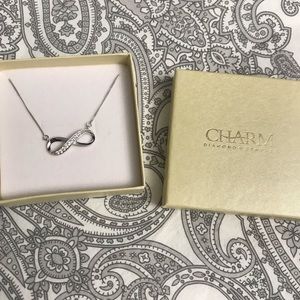 Sterling silver infinity necklace